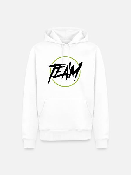 Team Circle - Men’s Premium Organic Hoodie - white