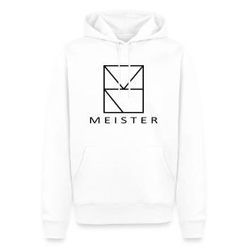 MeisterLogo inkl Schriftzug - Männer Premium Bio Hoodie - Weiß - Vorne - Nico (187cm)