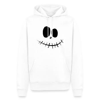 Pumpkin Face Halloween - Men’s Premium Organic Hoodie - white - Front - Nico (187cm)