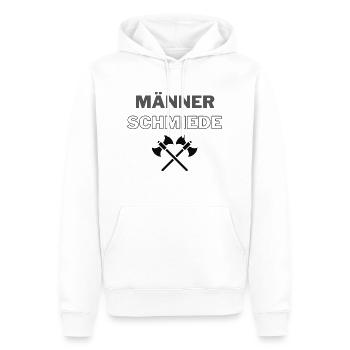 Männer Schmiede Mann Vater Alte Schule Stolz Frei - Männer Premium Bio Hoodie - Weiß - Vorne - Nico (187cm)