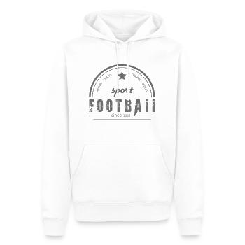 Ballsport - Männer Premium Bio Hoodie - Weiß - Vorne - Nico (187cm)
