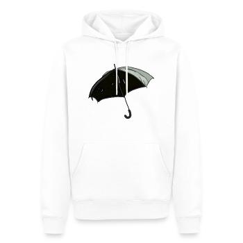 Parapluie - Sweat à capuche Premium bio Homme - blanc - Devant - Nico (187cm)