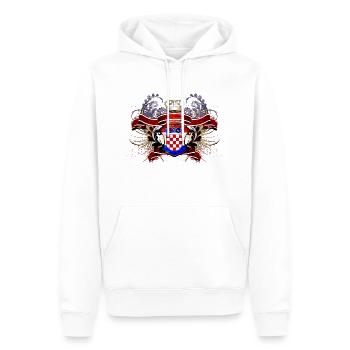 Kroatien Kroatisch Hrvatska Kroatien Kroaten - Männer Premium Bio Hoodie - Weiß - Vorne - Nico (187cm)