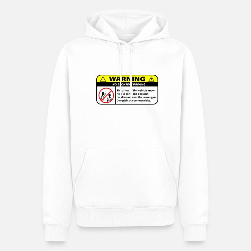 information for passengers - Sweat à capuche Premium bio Homme - blanc