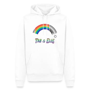 Heartstopper Regenbogen Tao und Elle LBGTQIA+ - Männer Premium Bio Hoodie - Weiß - Vorne - Nico (187cm)