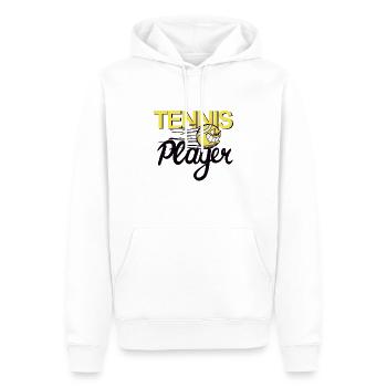 Tennisspieler - Männer Premium Bio Hoodie - Weiß - Vorne - Nico (187cm)
