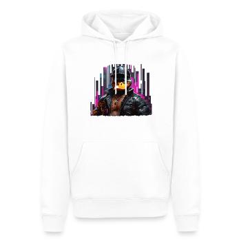Rapper - Männer Premium Bio Hoodie - Weiß - Vorne - Nico (187cm)