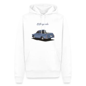 Pick-up GDR // Illustration - Sweat à capuche Premium bio Homme - blanc - Devant - Nico (187cm)