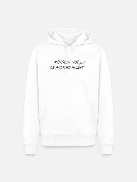Mind from another planet - Men’s Premium Organic Hoodie - white