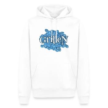 Grillen - Männer Premium Bio Hoodie - Weiß - Vorne - Nico (187cm)