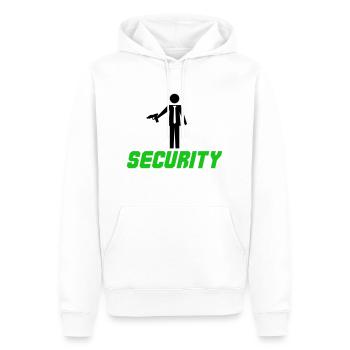 Conception de la sécurité - Sweat à capuche Premium bio Homme - blanc - Devant - Nico (187cm)