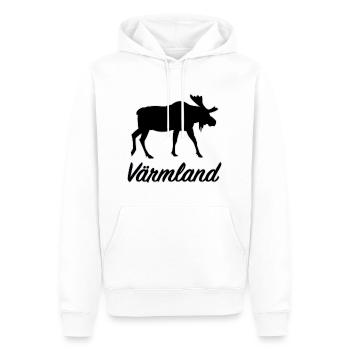 Värmland Orignal Suède Région Län Silhouette - Sweat à capuche Premium bio Homme - blanc - Devant - Nico (187cm)