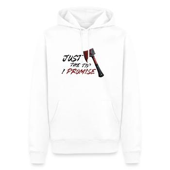 Genau der Tipp, den ich dir verspreche: Halloween - Männer Premium Bio Hoodie - Weiß - Vorne - Nico (187cm)