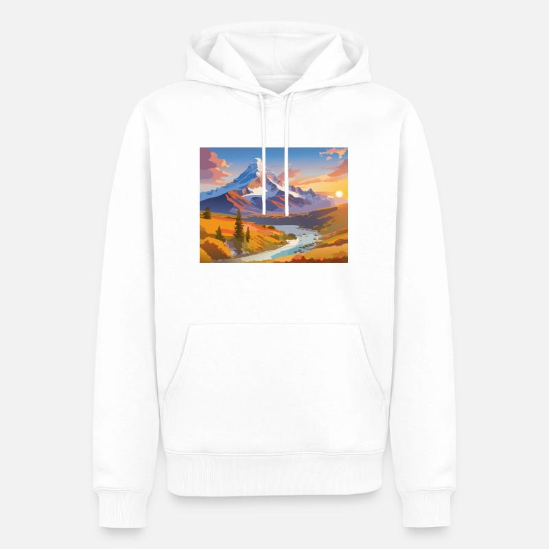 Sans titre 2 - Sweat à capuche Premium bio Homme - blanc