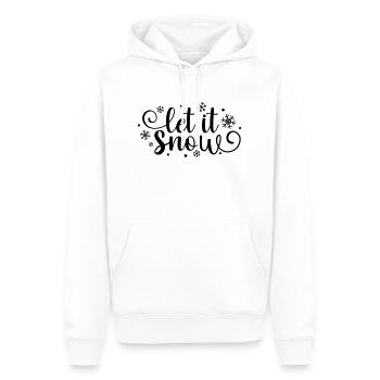 Let it Snow – Winter Snowflake - Männer Premium Bio Hoodie - Weiß - Vorne - Nico (187cm)