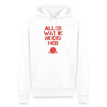 presentje wat ik nodig dart darts darter - Männer Premium Bio Hoodie - Weiß - Vorne - Nico (187cm)