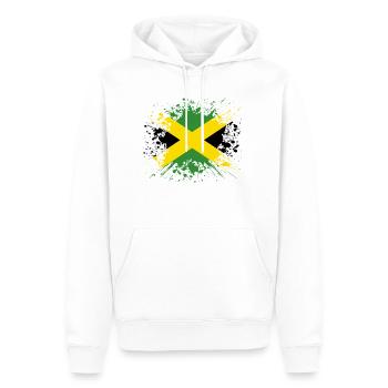 racines pays d'origine racines aiment la Jamaïque png - Sweat à capuche Premium bio Homme - blanc - Devant - Nico (187cm)