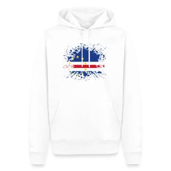 racines pays d'origine racines amour du Cap-Vert .png - Sweat à capuche Premium bio Homme - blanc - Devant - Nico (187cm)