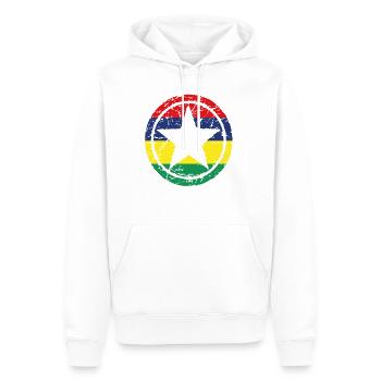 wurzeln liebe stern herz heimat Mauritius png - Männer Premium Bio Hoodie - Weiß - Vorne - Nico (187cm)
