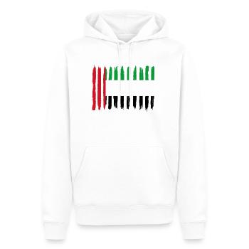 Roots home home love proud United Arab - Men’s Premium Organic Hoodie - white - Front - Nico (187cm)