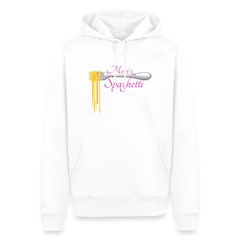 Pull Spaghetti - Sweat à capuche Premium bio Homme - blanc - Devant - Nico (187cm)