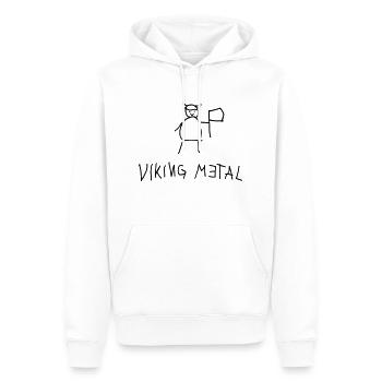 Viking Metal - Männer Premium Bio Hoodie - Weiß - Vorne - Nico (187cm)