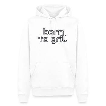 Born to Grill - Männer Premium Bio Hoodie - Weiß - Vorne - Nico (187cm)
