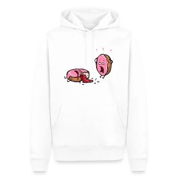 Drama - Sweat à capuche Premium bio Homme - blanc - Devant - Nico (187cm)