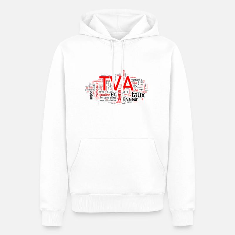 chartered accountant - Sweat à capuche Premium bio Homme - blanc