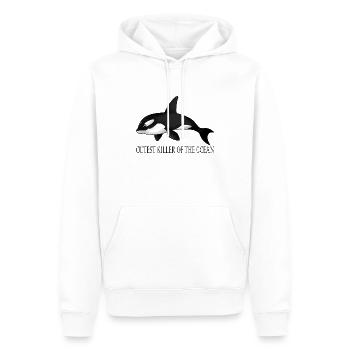 Cutest Killer Of The Ocean - Männer Premium Bio Hoodie - Weiß - Vorne - Nico (187cm)