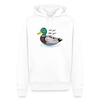 Ente Gut - Männer Premium Bio Hoodie - Weiß - Vorne - Nico (187cm)