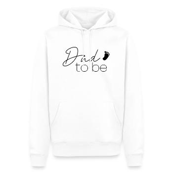 Dad to be, du wirst Papa Überraschung Geschenk - Männer Premium Bio Hoodie - Weiß - Vorne - Nico (187cm)
