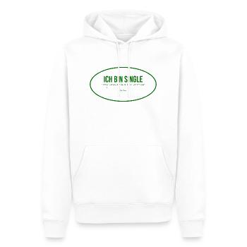 Single - Männer Premium Bio Hoodie - Weiß - Vorne - Nico (187cm)