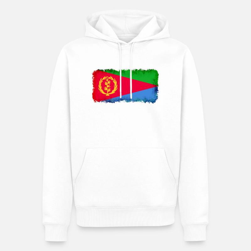Eritrea - Männer Premium Bio Hoodie - Weiß