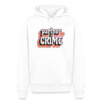 Partner in Crime Design - Männer Premium Bio Hoodie - Weiß - Vorne - Nico (187cm)