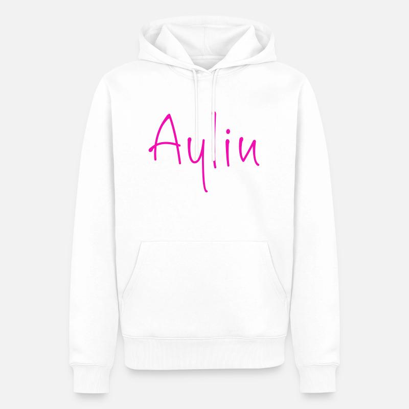 Aylin - Männer Premium Bio Hoodie - Weiß