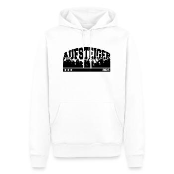 Aufsteiger 2025 Aufstieg Fußball Handball - Männer Premium Bio Hoodie - Weiß - Vorne - Nico (187cm)
