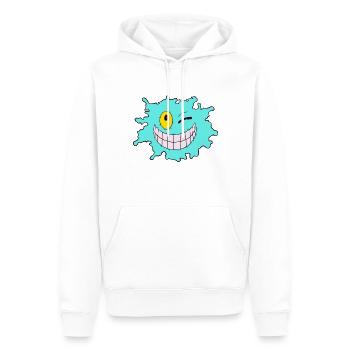 Splash Ice - Männer Premium Bio Hoodie - Weiß - Vorne - Nico (187cm)