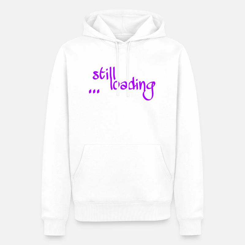 Still loading ... - Männer Premium Bio Hoodie - Weiß