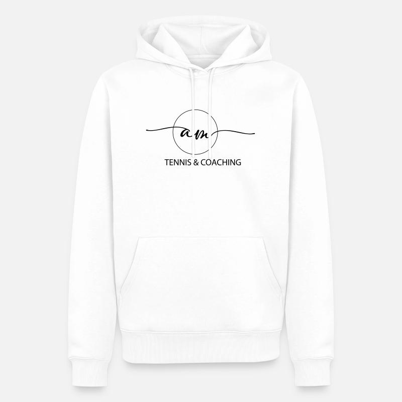 am logo - Männer Premium Bio Hoodie - Weiß