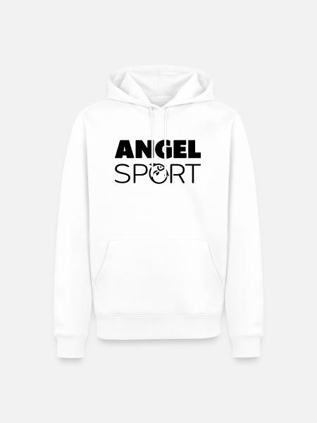 Angelsport - Männer Premium Bio Hoodie - Weiß