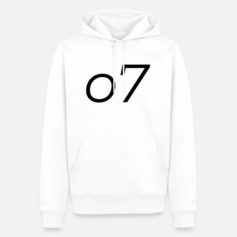 o7 Salut - Männer Premium Bio Hoodie - Weiß