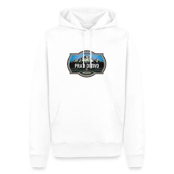 Prati Di Tivo Abruzzo - Sweat à capuche Premium bio Homme - blanc - Devant - Nico (187cm)