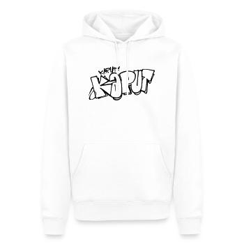 KAPUT Tag - Men’s Premium Organic Hoodie - white - Front - Nico (187cm)