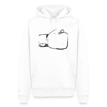 Boxen Boxhandschuhe Boxer Kampfsport Kämpfer - Männer Premium Bio Hoodie - Weiß - Vorne - Nico (187cm)