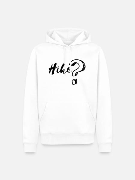Hike - Männer Premium Bio Hoodie - Weiß