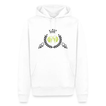 bier wappen - Männer Premium Bio Hoodie - Weiß - Vorne - Nico (187cm)