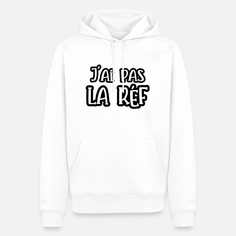 j'ai pas la réf - Sweat à capuche Premium bio Homme - blanc
