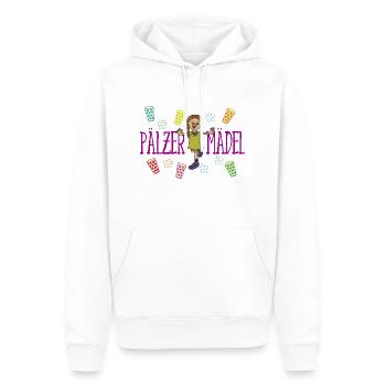 Pälzer Mädel 01 pink - Männer Premium Bio Hoodie - Weiß - Vorne - Nico (187cm)