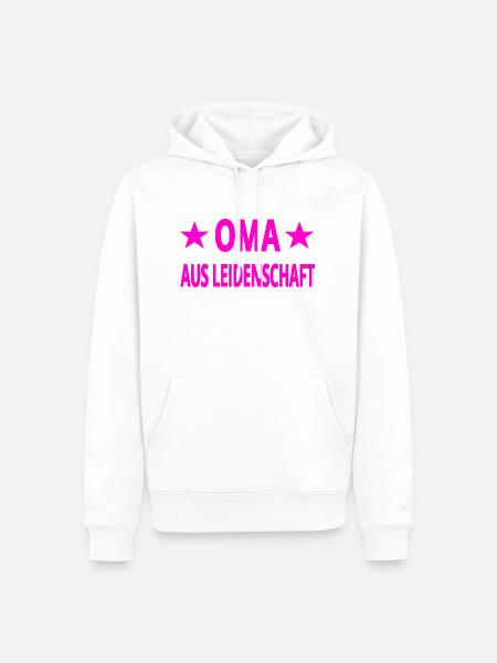 Oma - Männer Premium Bio Hoodie - Weiß